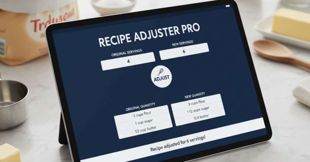 Serving Size Adjustment Calculator